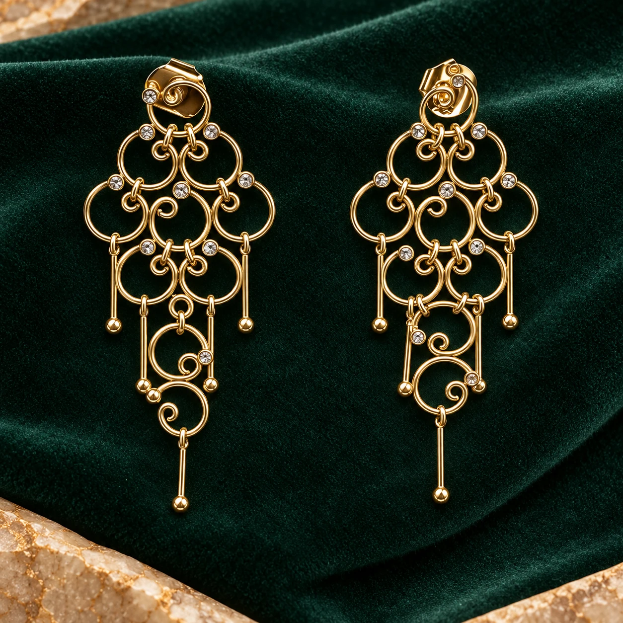 Brincos de ourivesaria